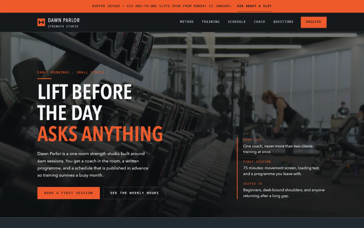 Dawn Parlor Personal Trainer