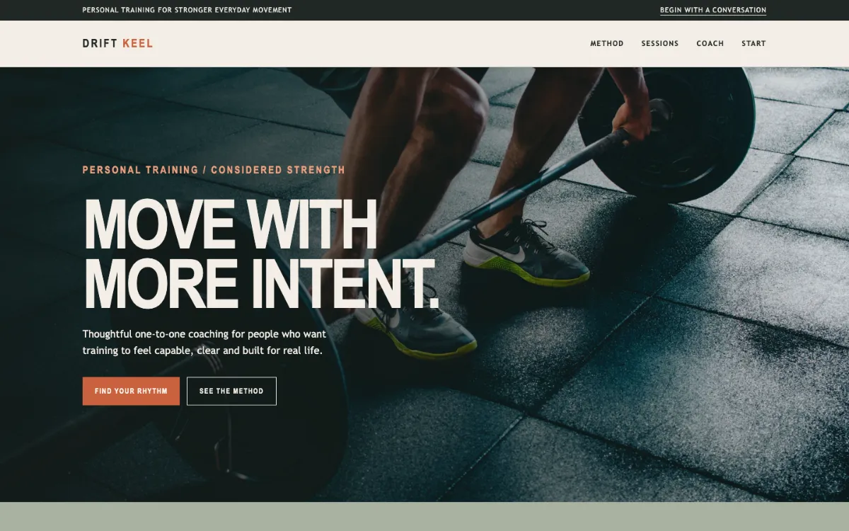 Drift Keel Personal Trainer
