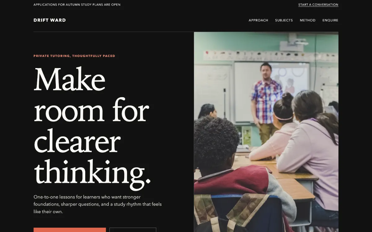Drift Ward Private Tutor