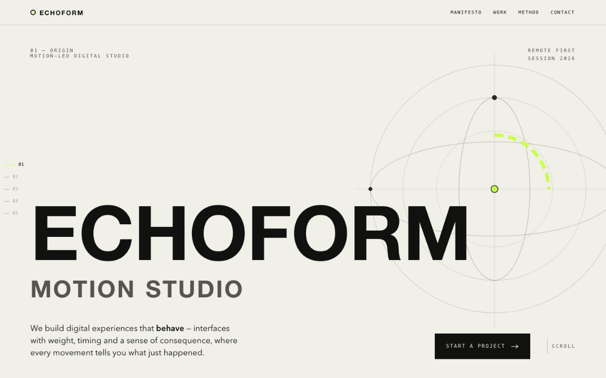 Echoform Motion Studio