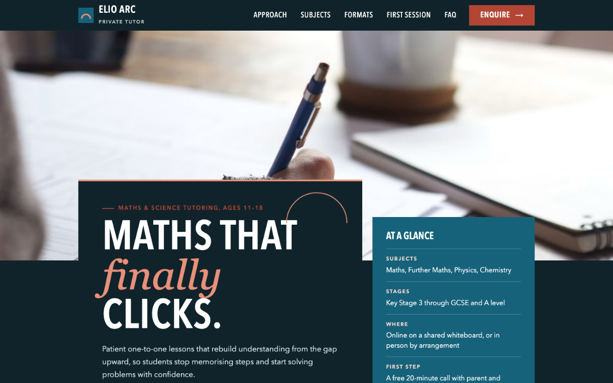 Elio Arc Private Tutor