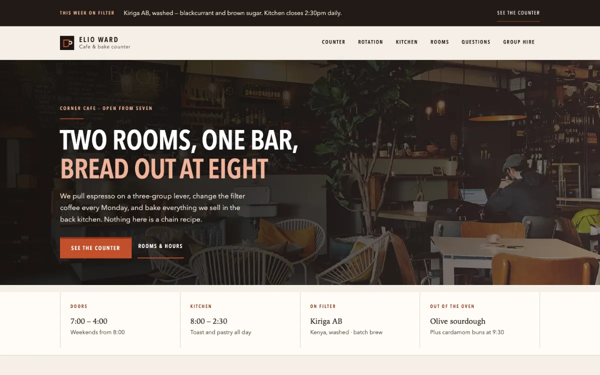 Elio Ward Cafe