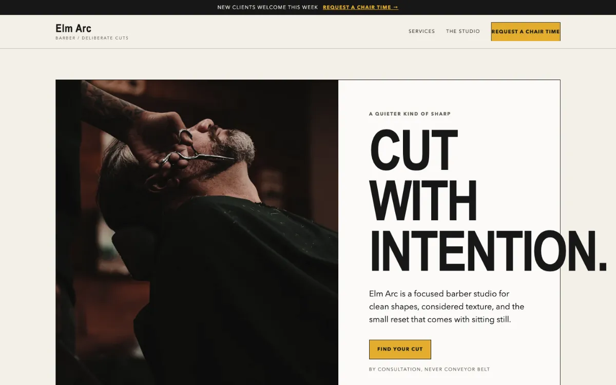 Elm Arc Barber