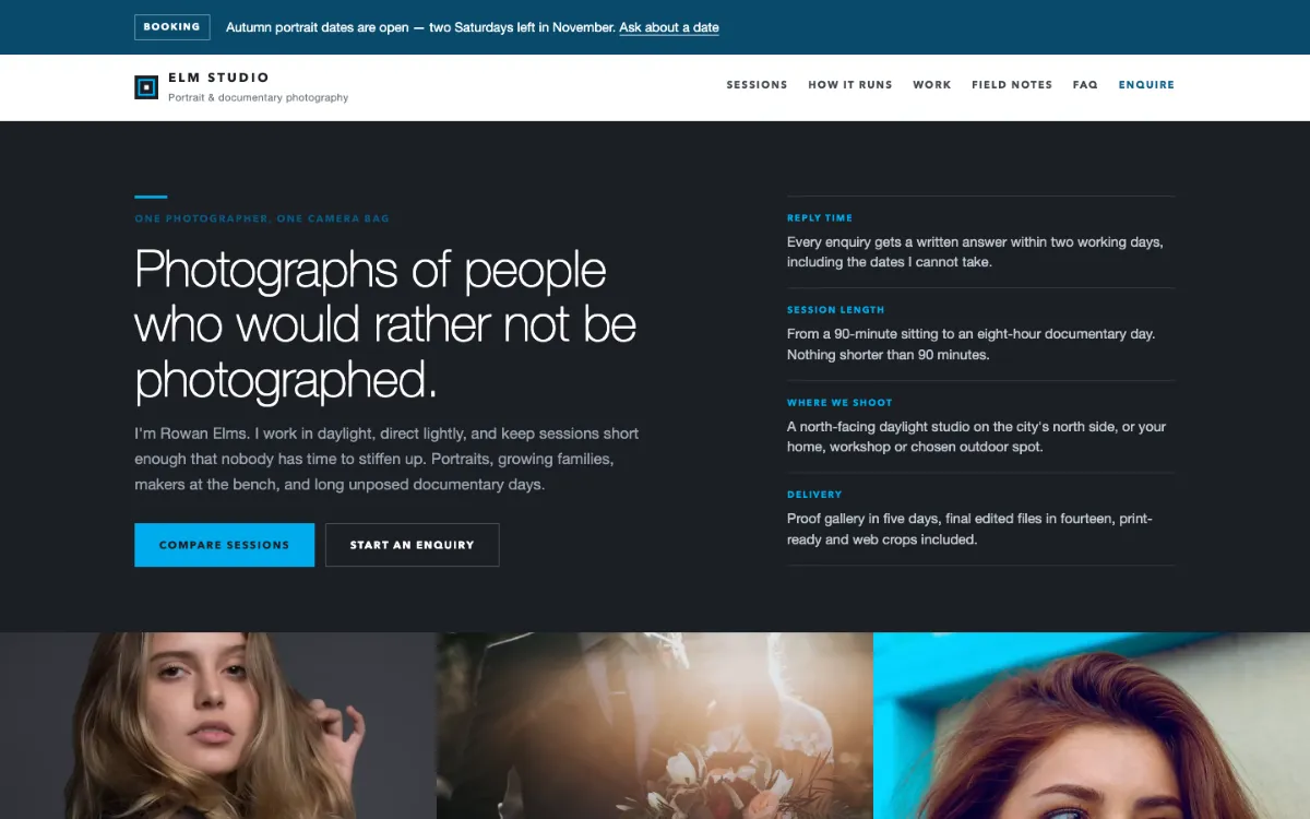 Elm Studio Photographer