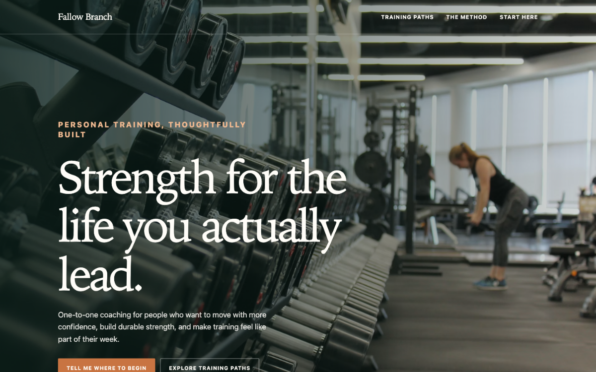 Fallow Branch Personal Trainer