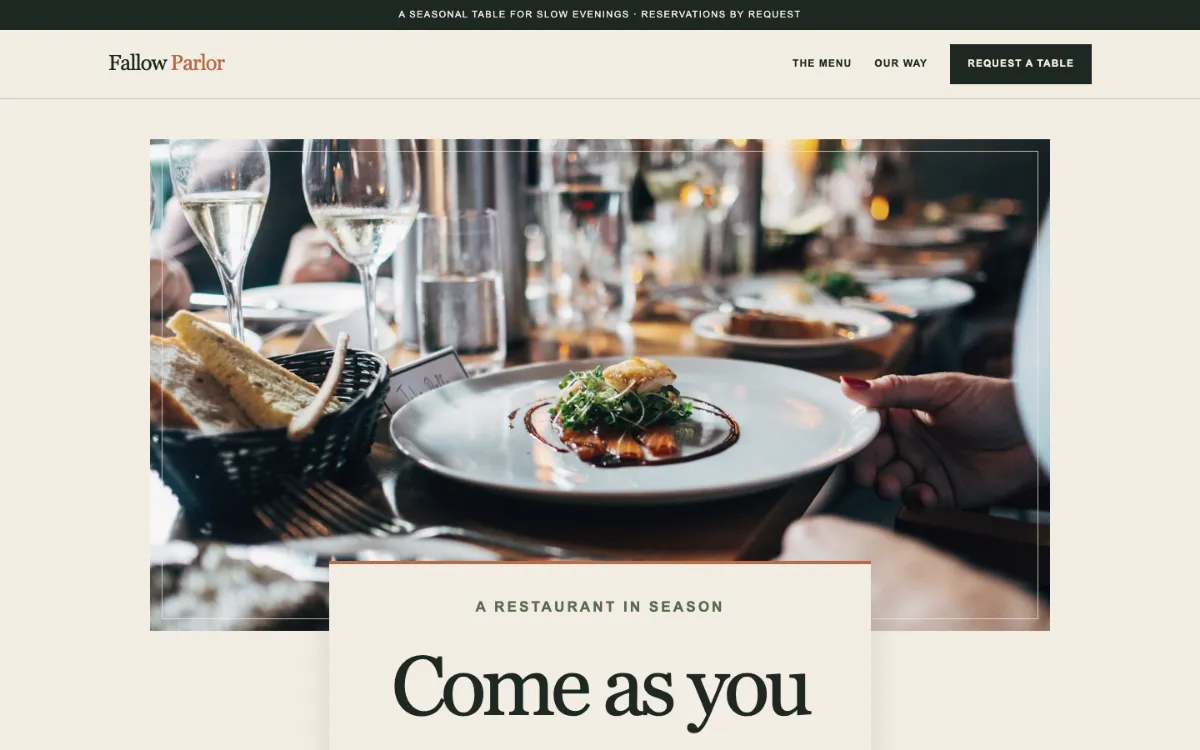 Fallow Parlor Restaurant