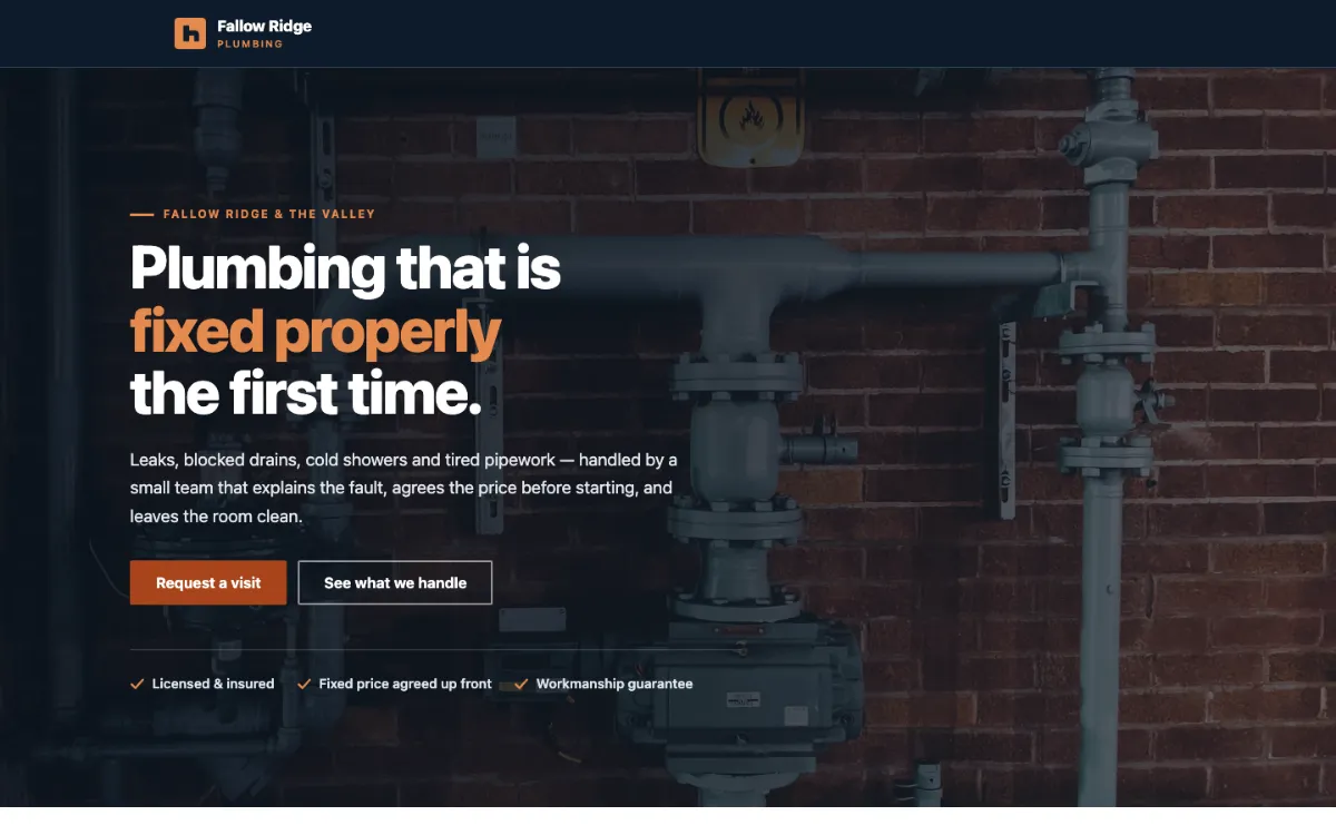 Fallow Ridge Plumber