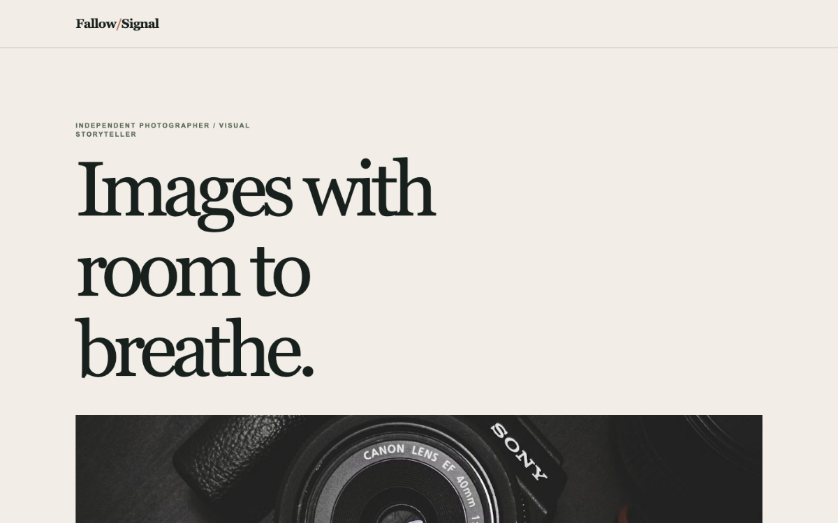 Fallow Signal Photographer