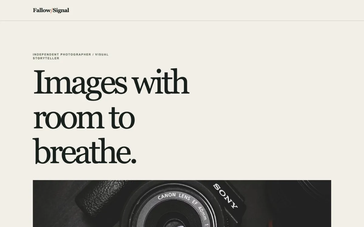 Fallow Signal Photographer