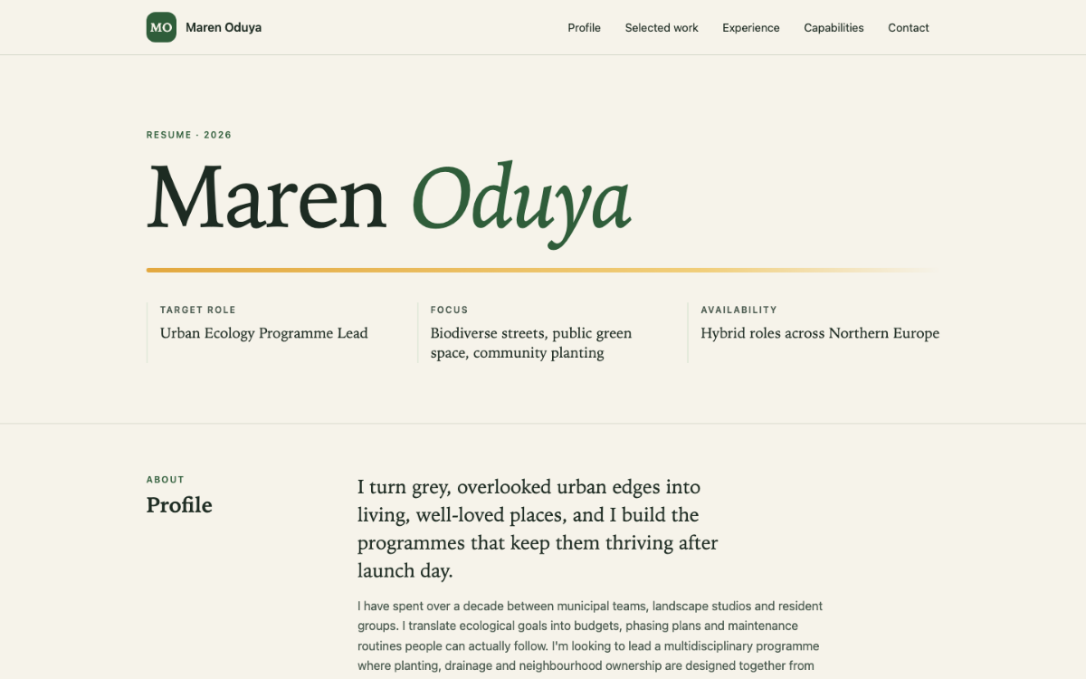 Fern Beam Resume