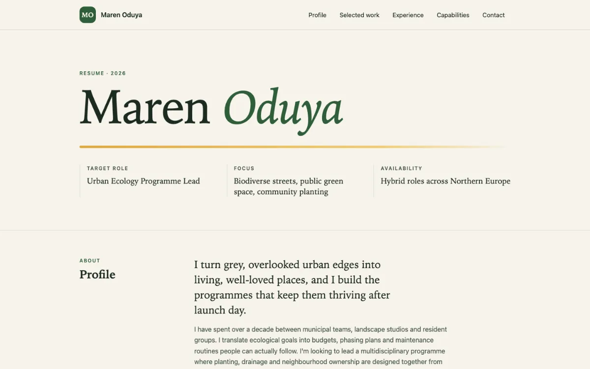 Fern Beam Resume