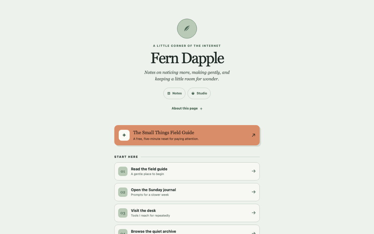 Fern Dapple Link In Bio