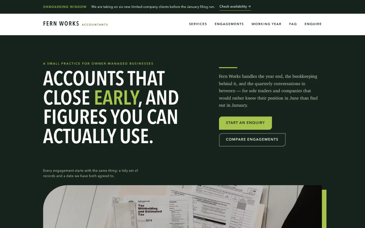Fern Works Accountant