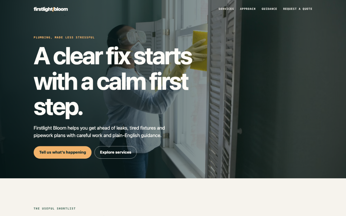 Firstlight Bloom Plumber
