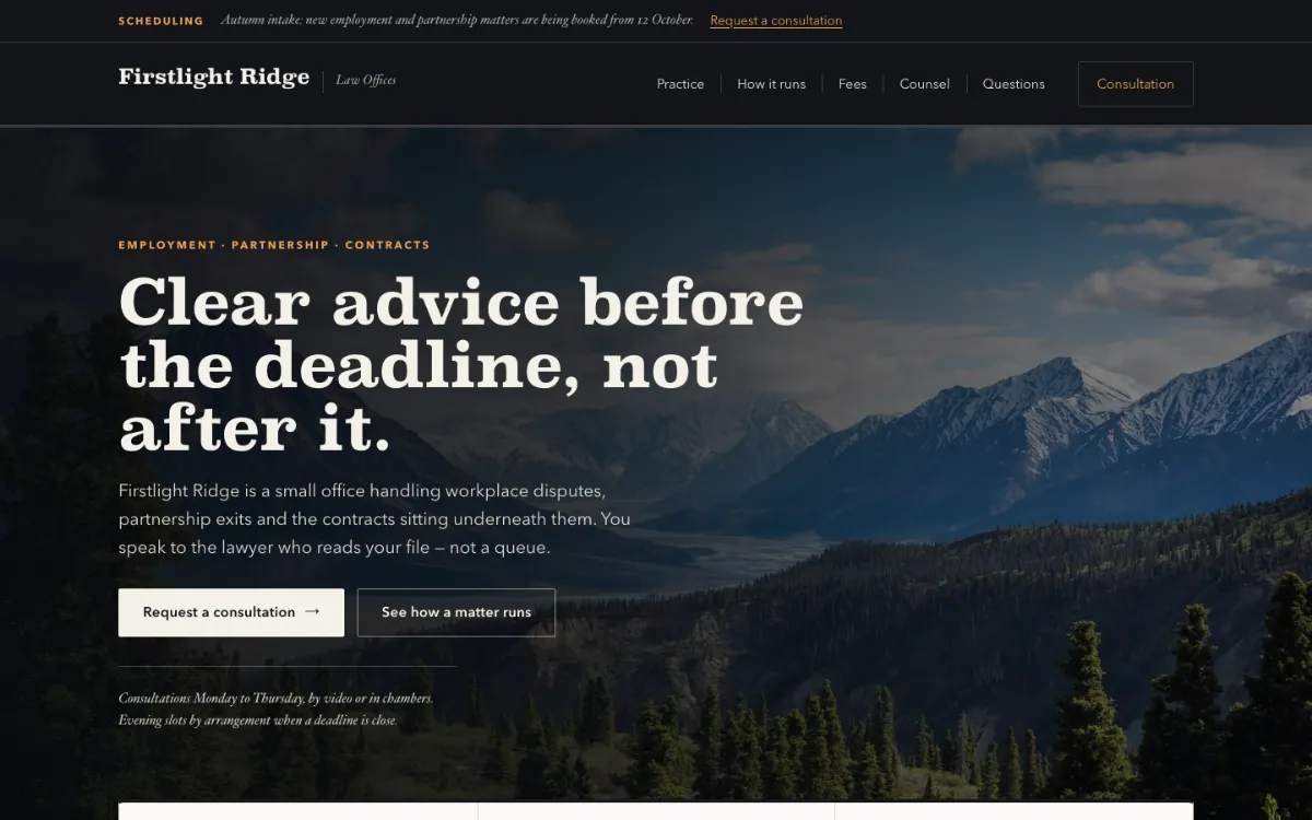 Firstlight Ridge Lawyer