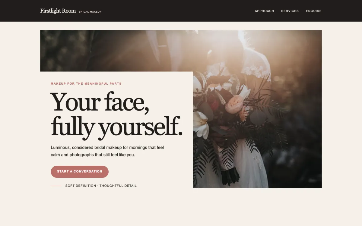 Firstlight Room Bridal Makeup