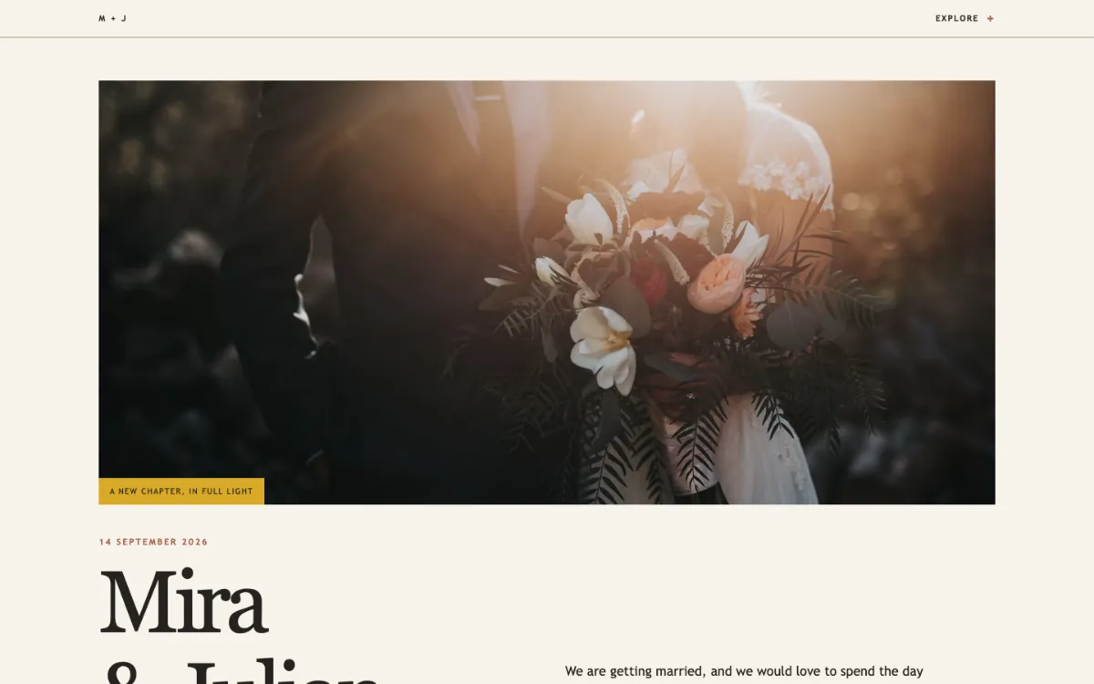 Firstlight Swell Wedding