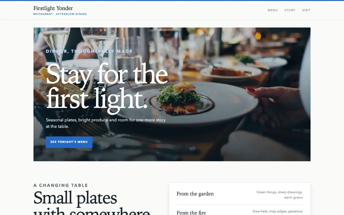 Firstlight Yonder Restaurant