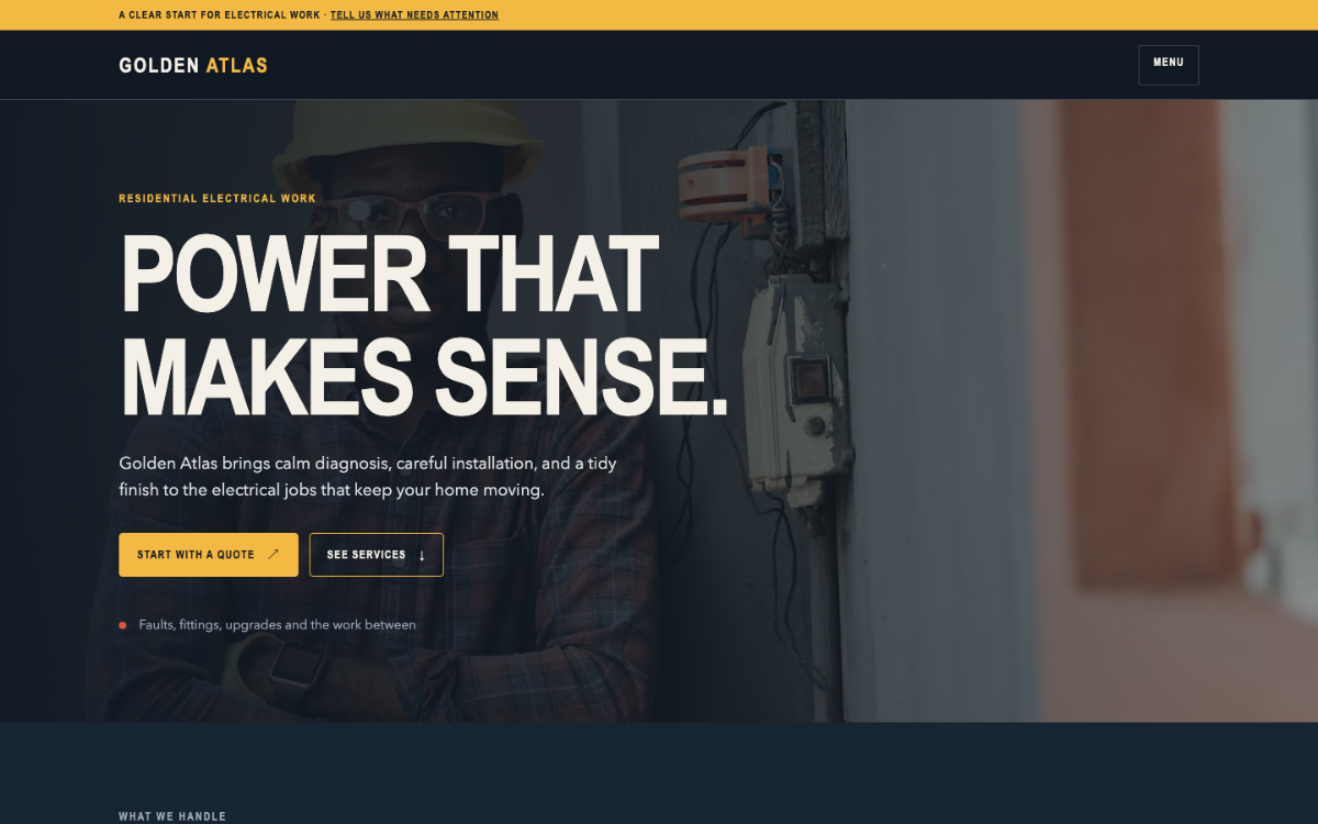 Golden Atlas Electrician