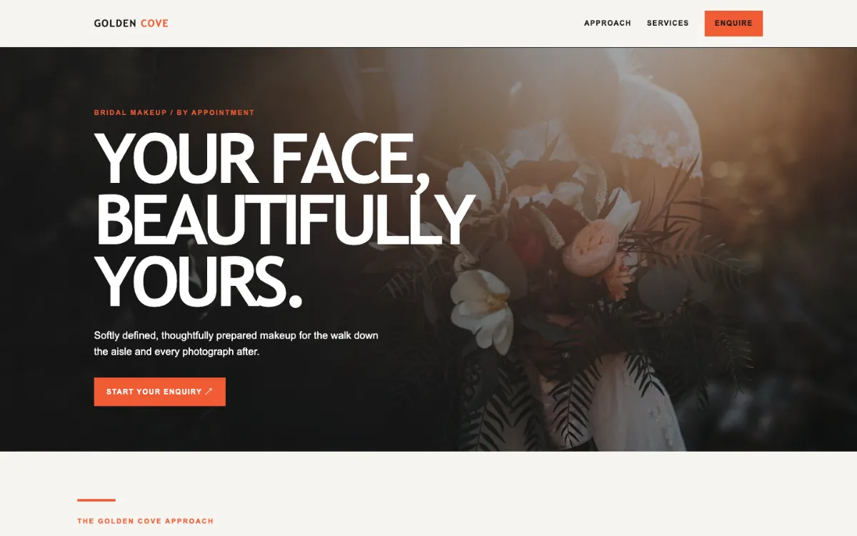 Golden Cove Bridal Makeup