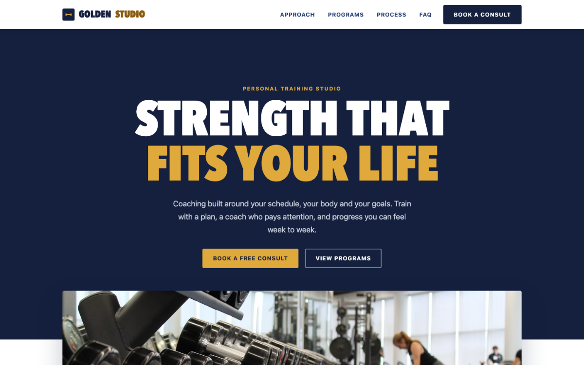 Golden Studio Personal Trainer