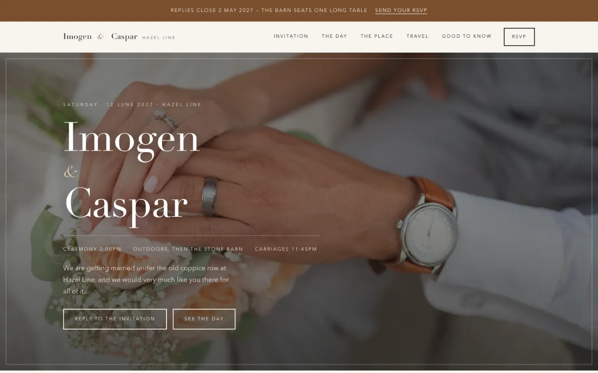 Hazel Line Wedding