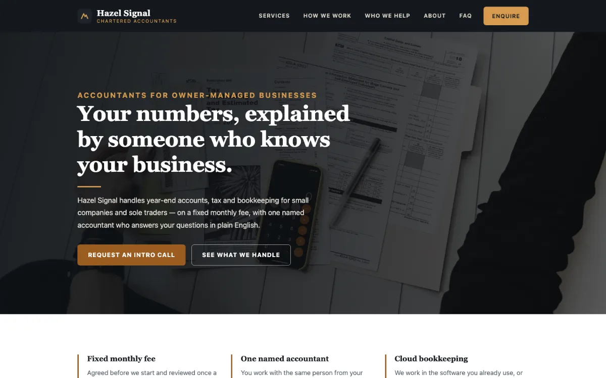 Hazel Signal Accountant
