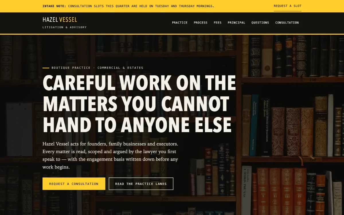 Hazel Vessel Lawyer