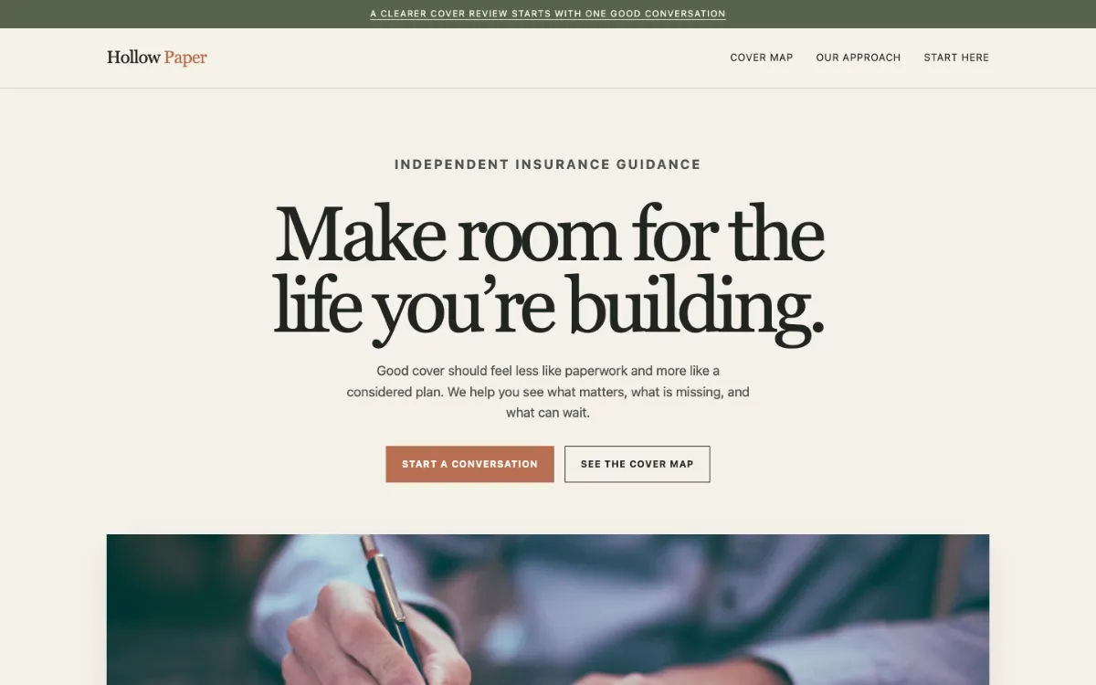 Hollow Paper Insurance Agent