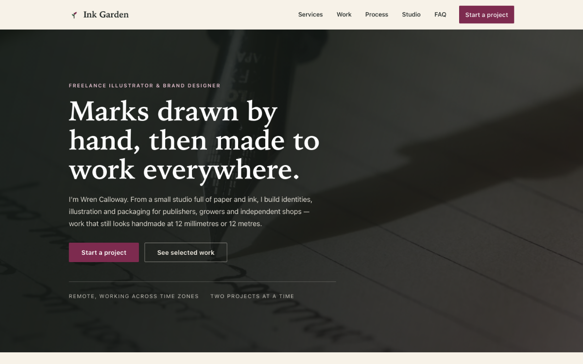 Ink Garden Freelancer