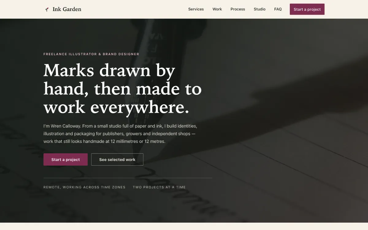 Ink Garden Freelancer