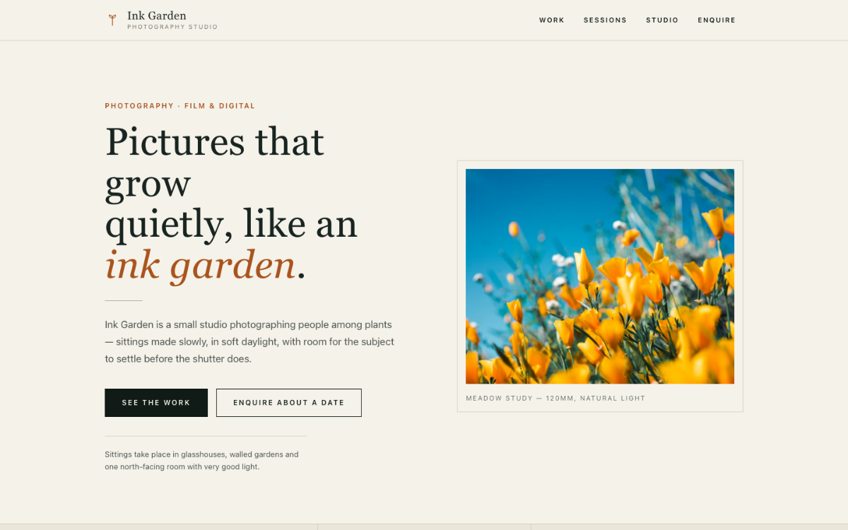 Ink Garden Photographer