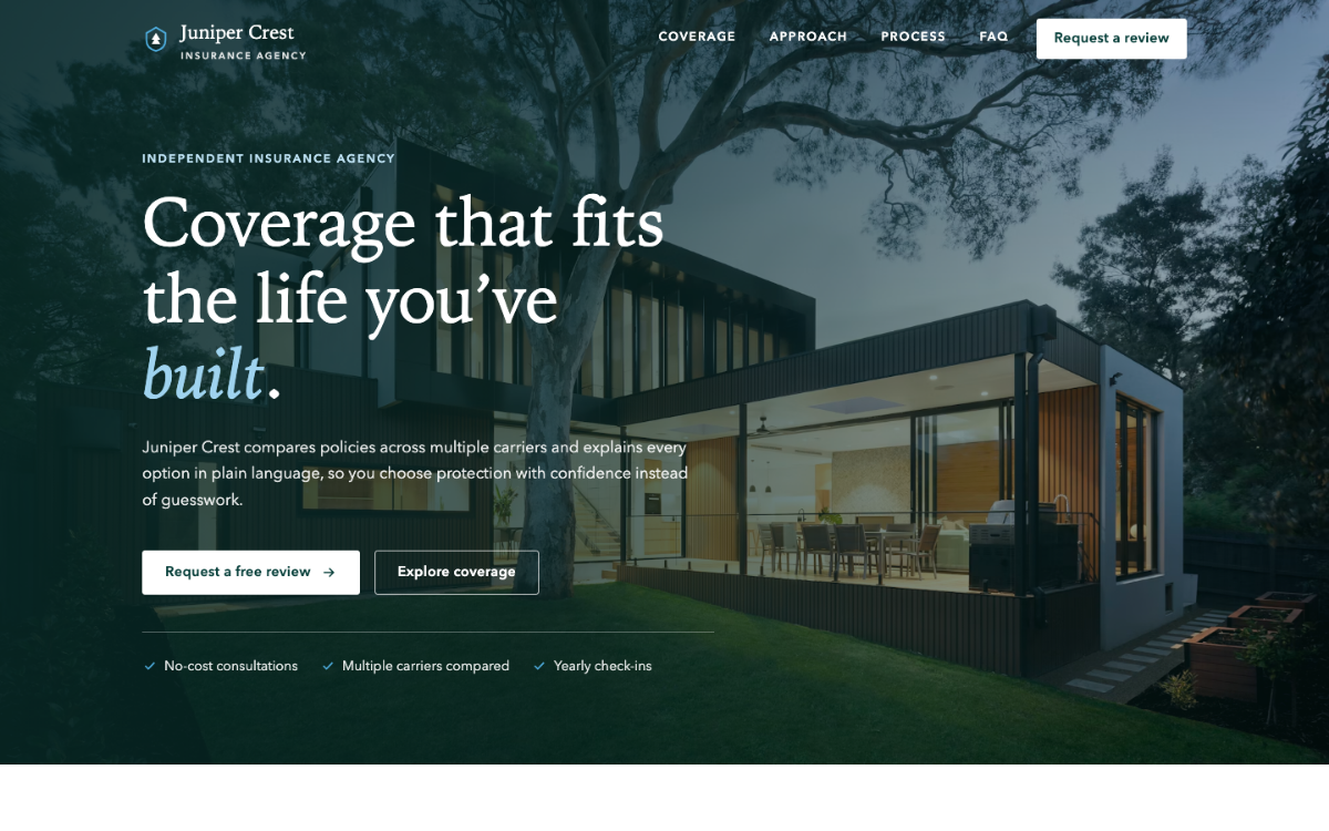 Juniper Crest Insurance Agent