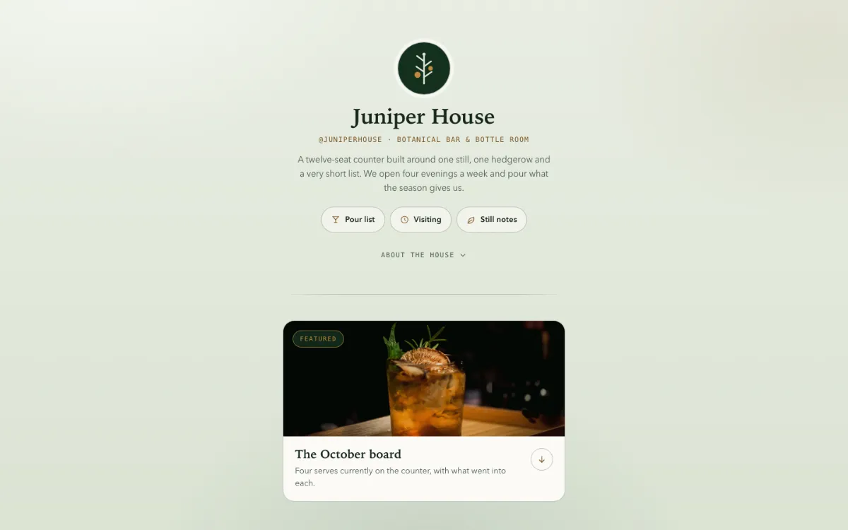 Juniper House Link In Bio