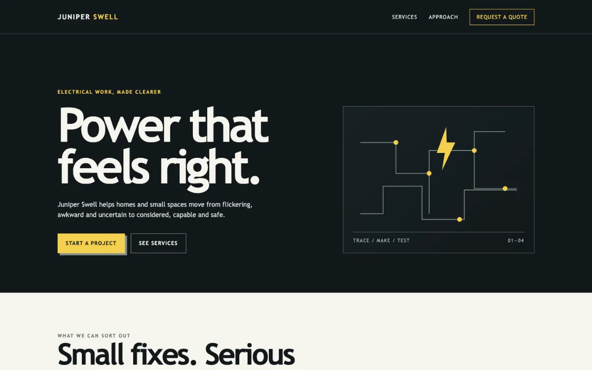 Juniper Swell Electrician