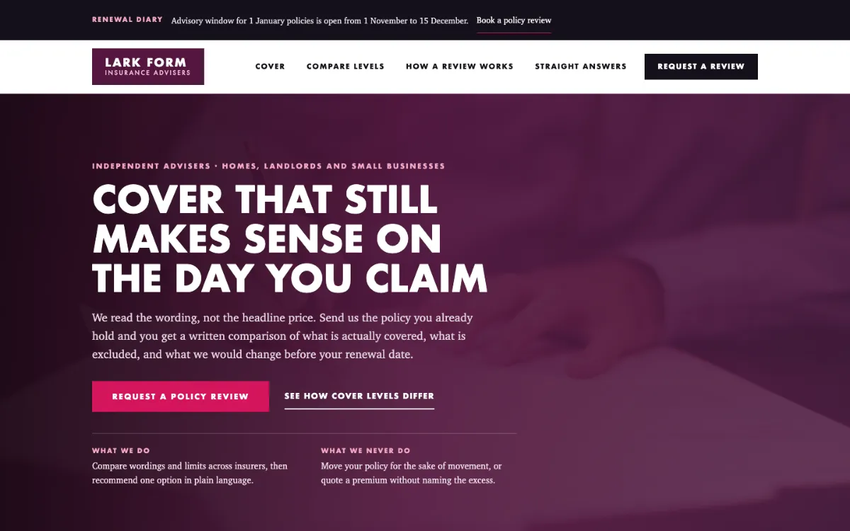 Lark Form Insurance Agent