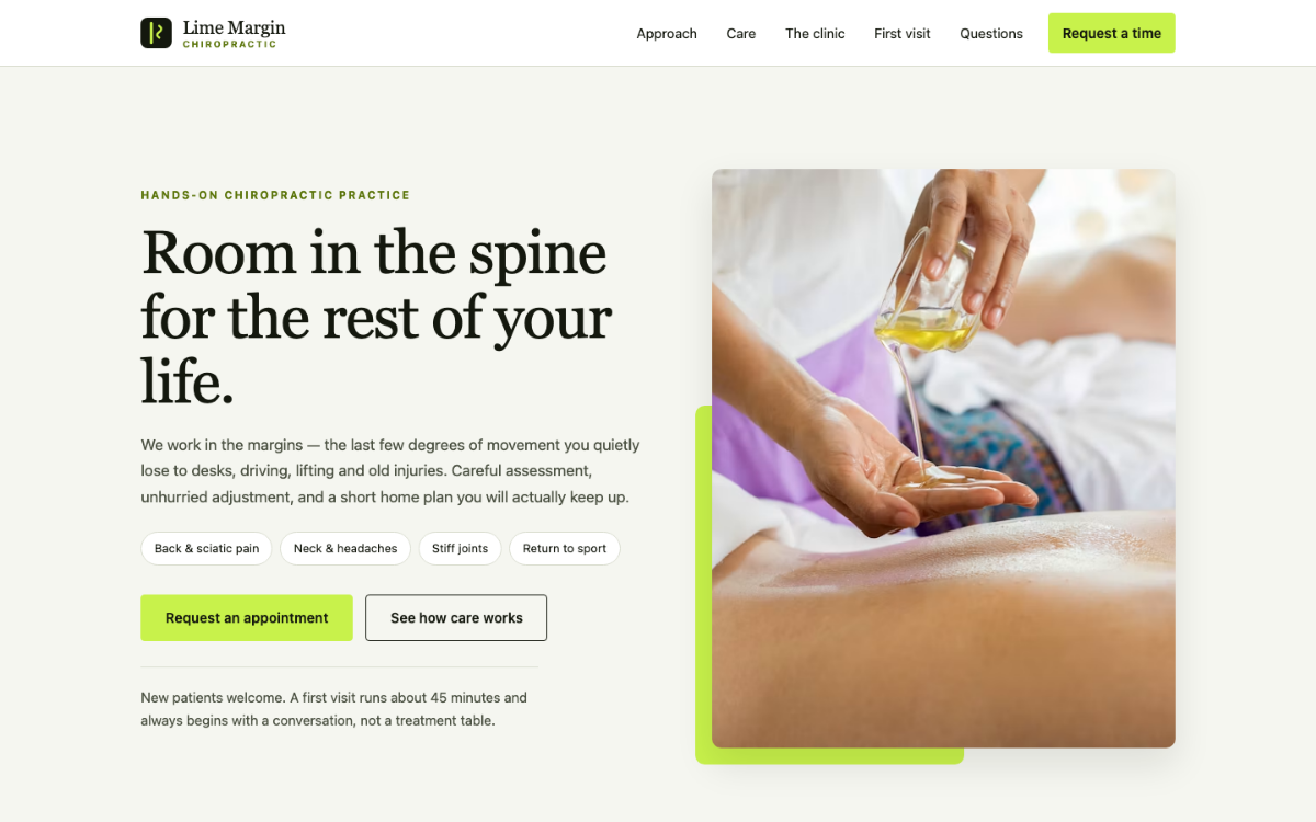 Lime Margin Chiropractor