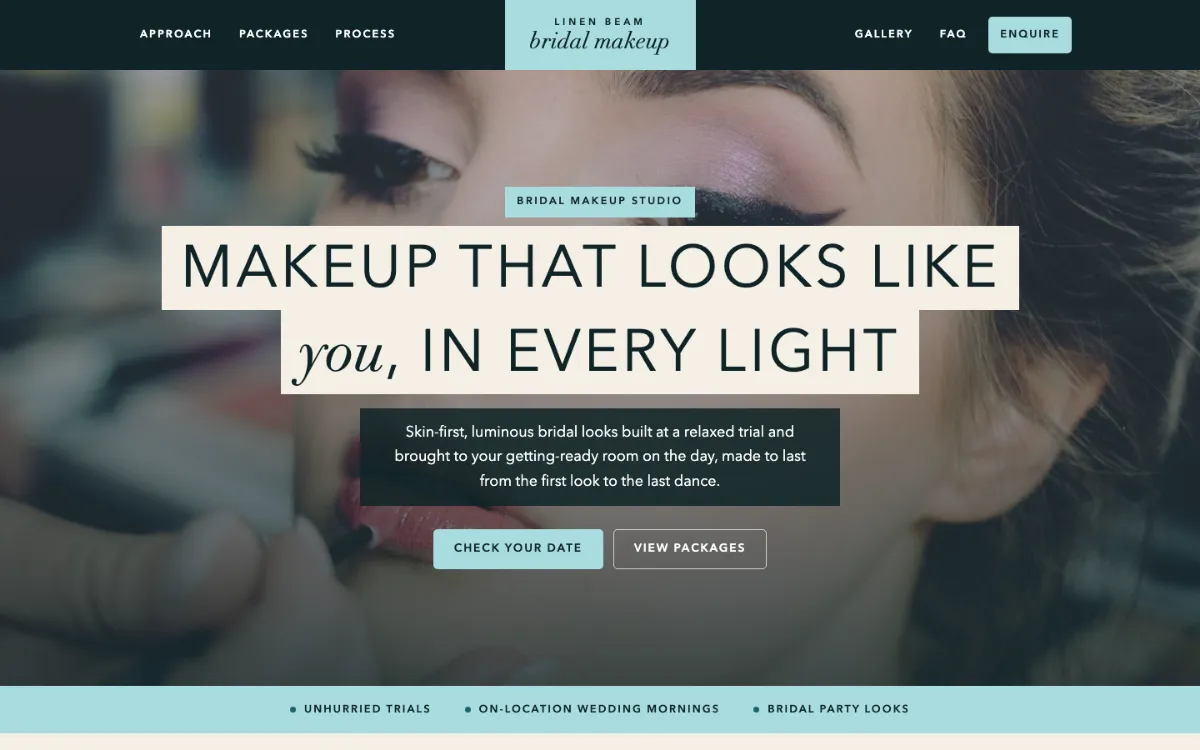Linen Beam Bridal Makeup