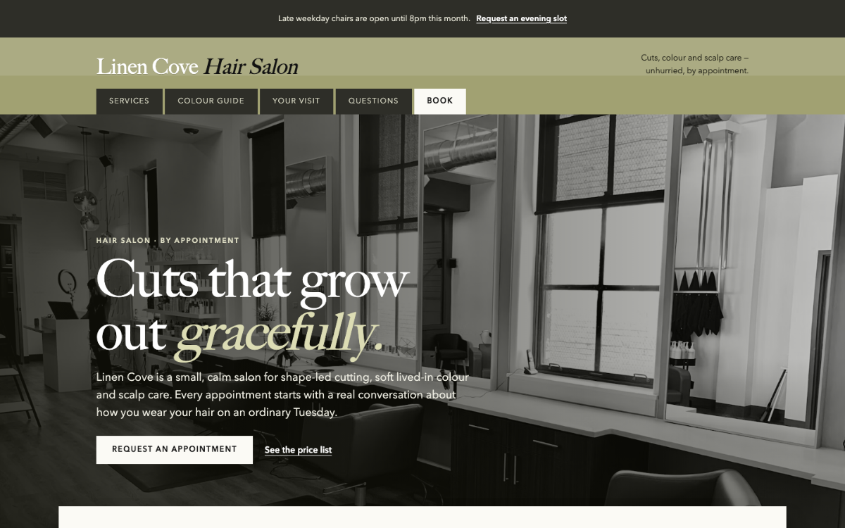Linen Cove Hair Salon