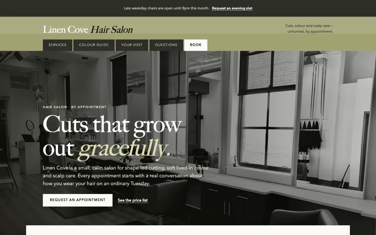 Linen Cove Hair Salon