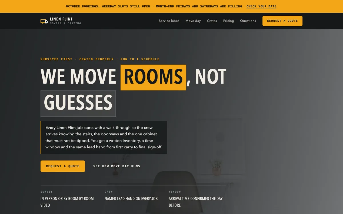 Linen Flint Movers