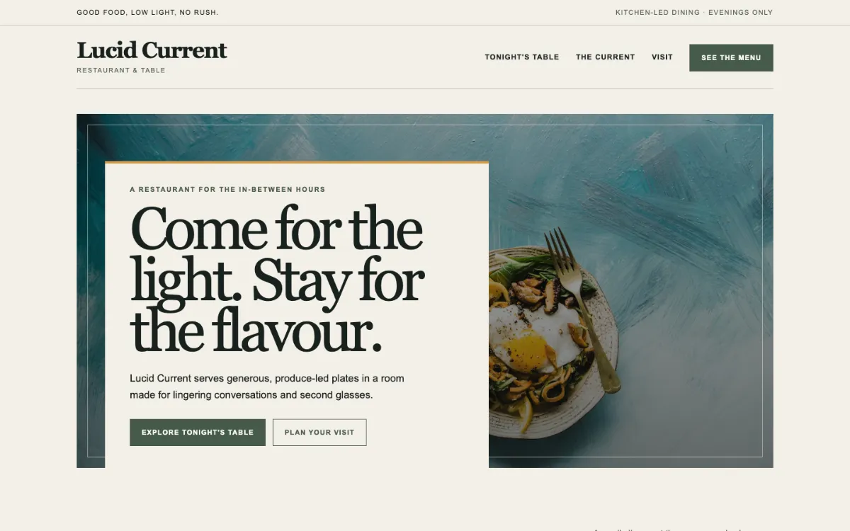Lucid Current Restaurant