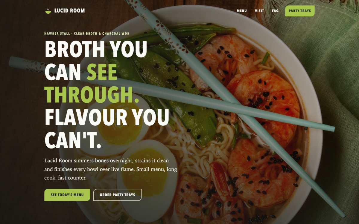 Lucid Room Hawker Stall