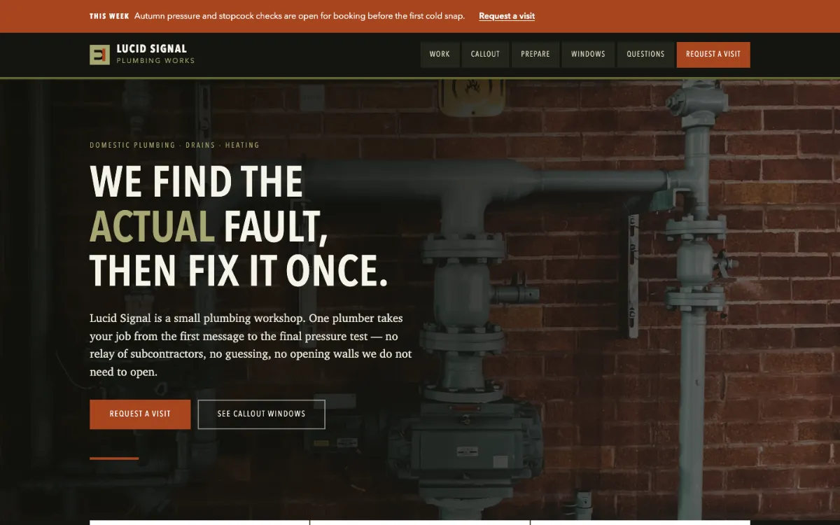 Lucid Signal Plumber