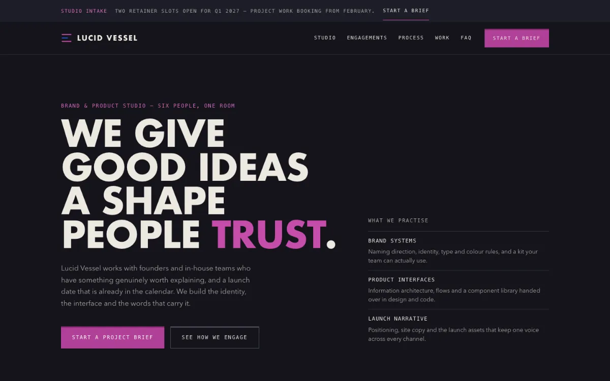 Lucid Vessel Agency