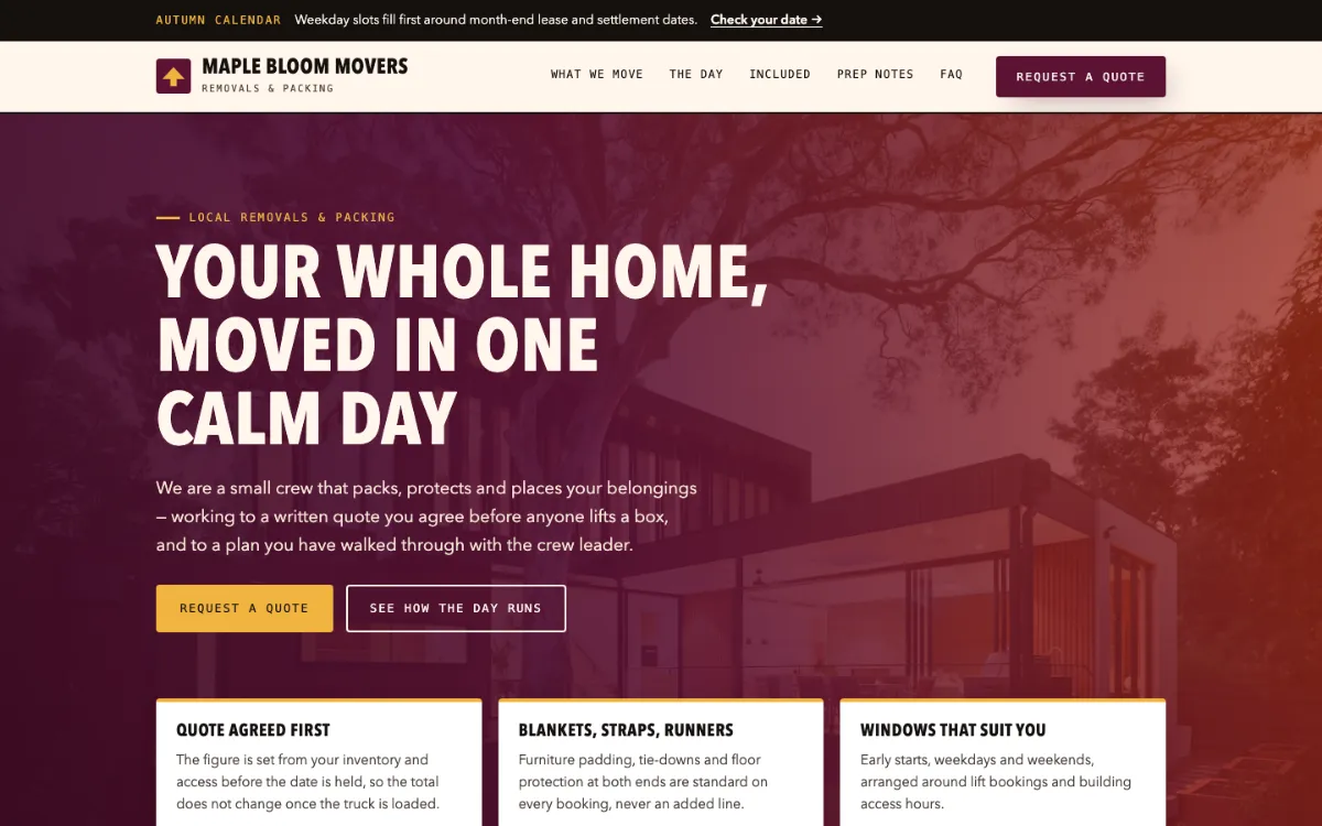 Maple Bloom Movers