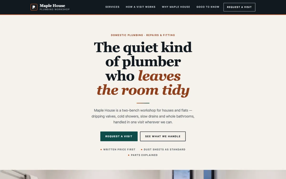 Maple House Plumber