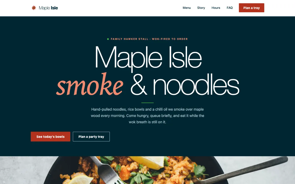 Maple Isle Hawker Stall