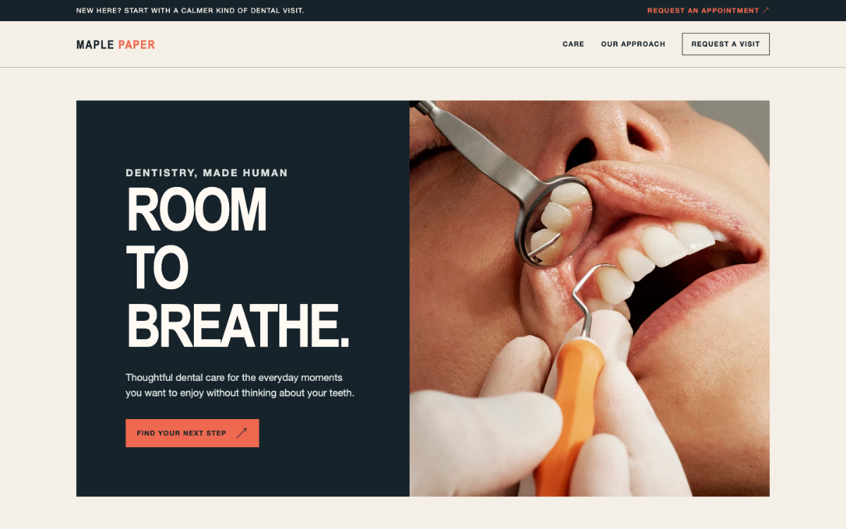 Maple Paper Dentist