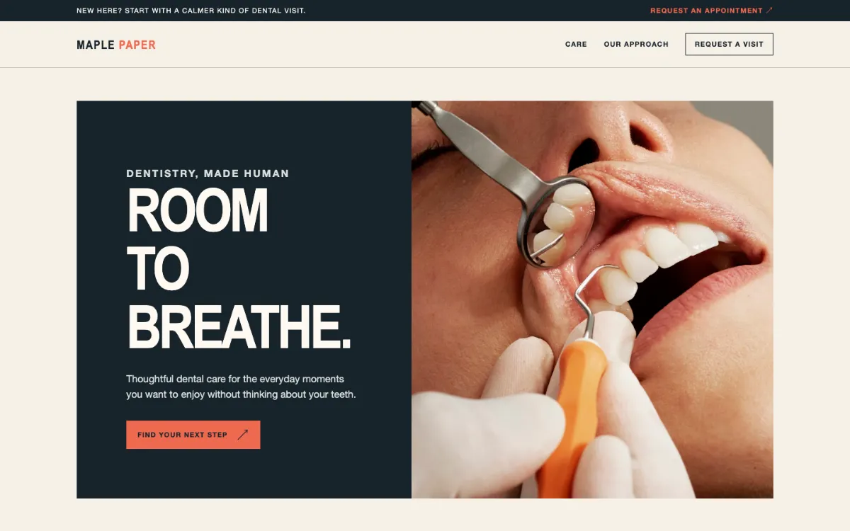 Maple Paper Dentist